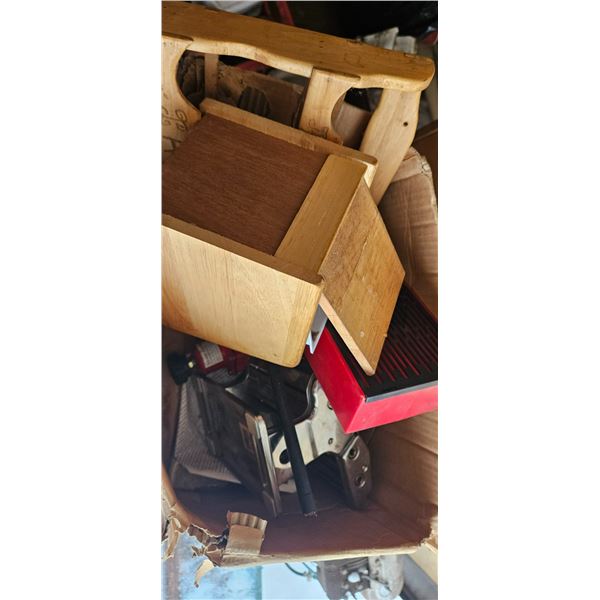 box of assorted parts