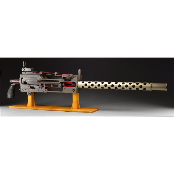 DOUBLE SIZE M1919 A4 MACHINE GUN CUTAWAY.