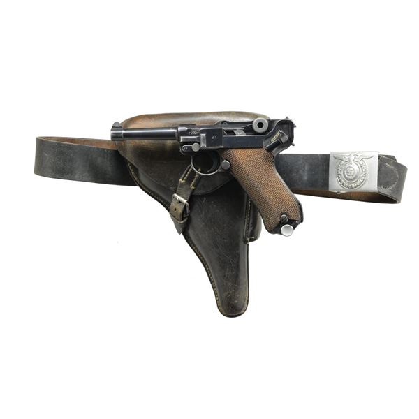 MAUSER S/42 CODE LUGER SEMI-AUTO PISTOL RIG.