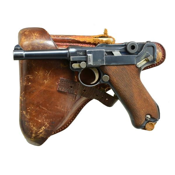 DWM MODEL 1914 MILITARY LUGER SEMI-AUTO PISTOL.