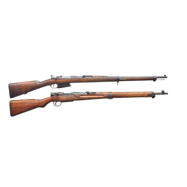 2 MILITARY BOLT ACTION RIFLES.