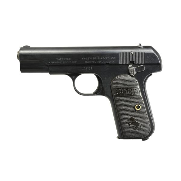 COLT 1903 HAMMERLESS POCKET AUTO PISTOL.