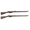 Image 1 : 2 GEW 1888 COMMISSION BOLT ACTION RIFLES.