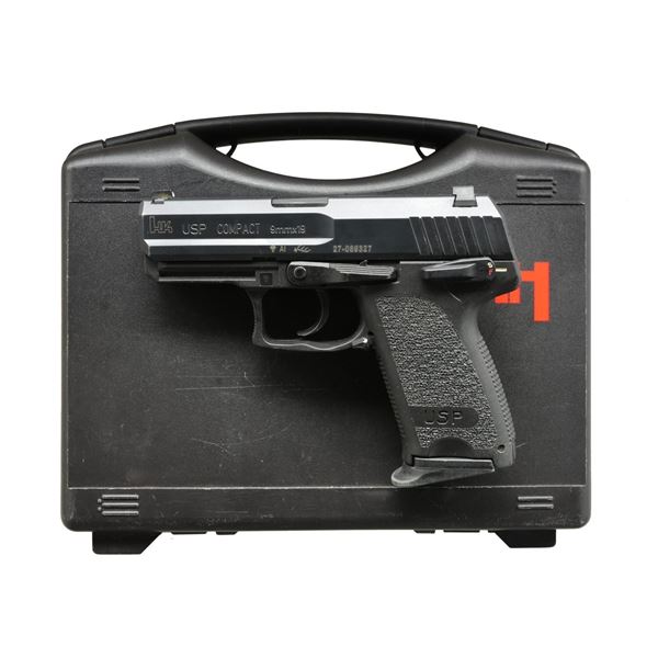 HK USP COMPACT DA SEMI AUTO PISTOL.