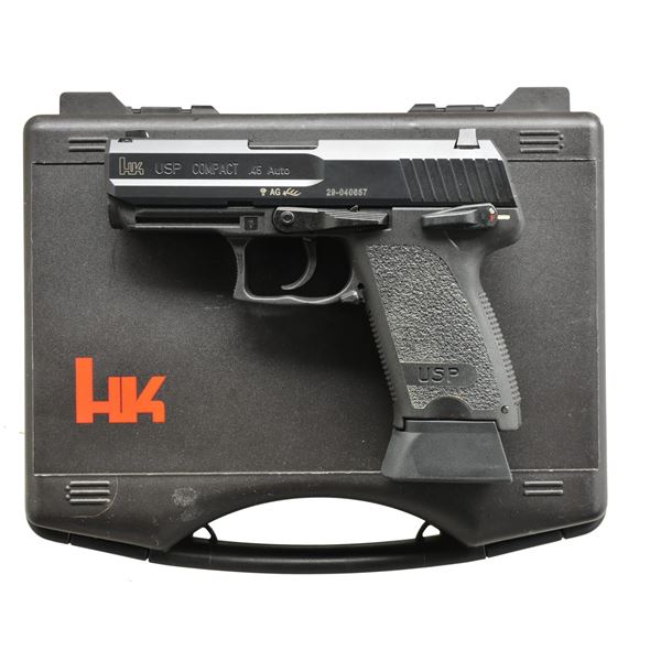 HK USP COMPACT DA SEMI AUTO PISTOL.
