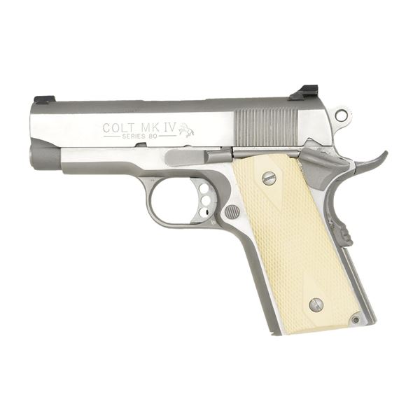 COLT MKIV SERIES 80 STAINLESS OFFICERS MODEL
