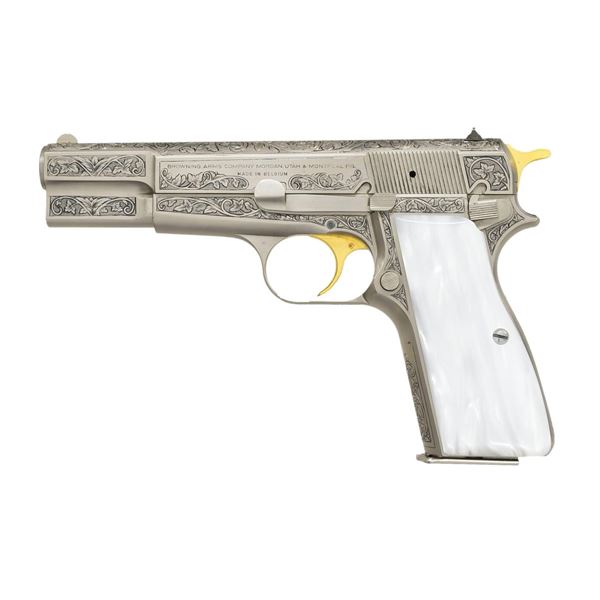 A. LOPRINZI ENGRAVED BROWNING HI POWER SA SEMI