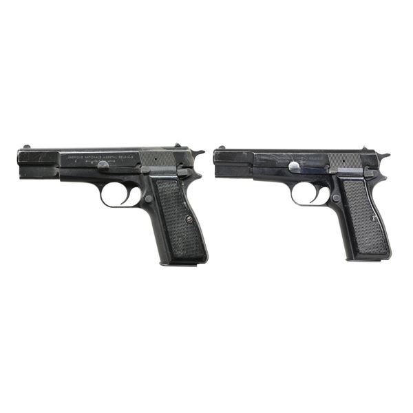 2 FN HI POWER SEMI AUTO PISTOLS.