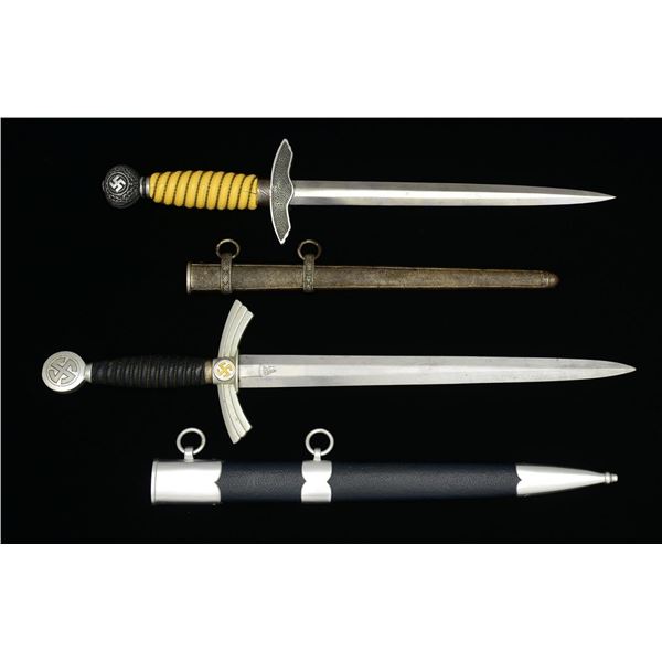 2 WWII GERMAN LUFTWAFFE DAGGERS.
