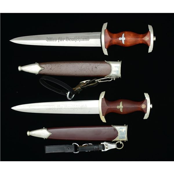 2 WWII GERMAN SA DAGGERS.
