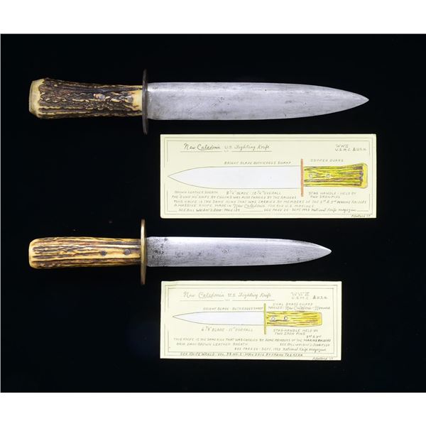 PAIR OF RARE “NEW CALEDONIA” MADE WW2 FIGHTING