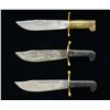 Image 5 : 3 FINE WW2 V-44 SURVIVAL KNIVES.