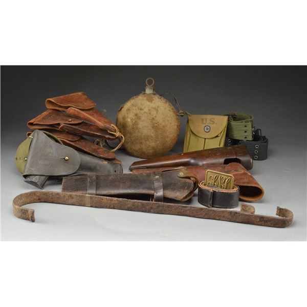 US INDIAN WAR BELTS, CIVIL WAR MUSKET SLING,