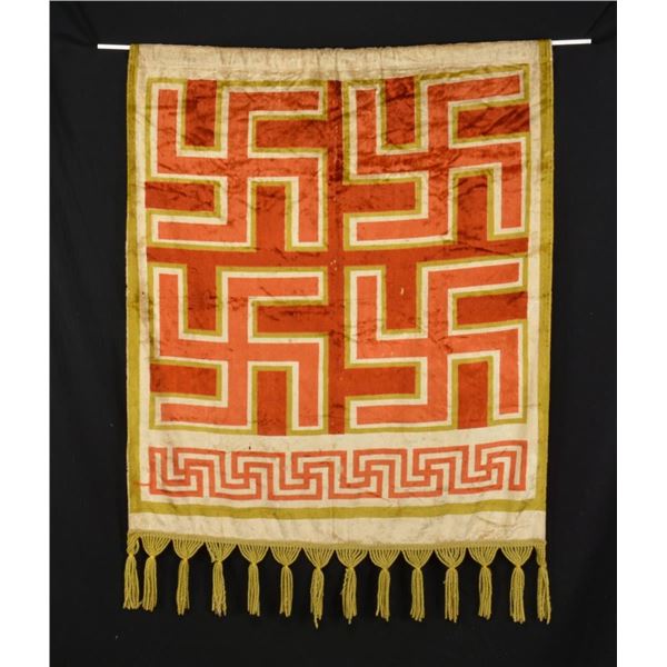 WWII GERMAN TAPESTRY OR CURTAIN FROM A HIGH