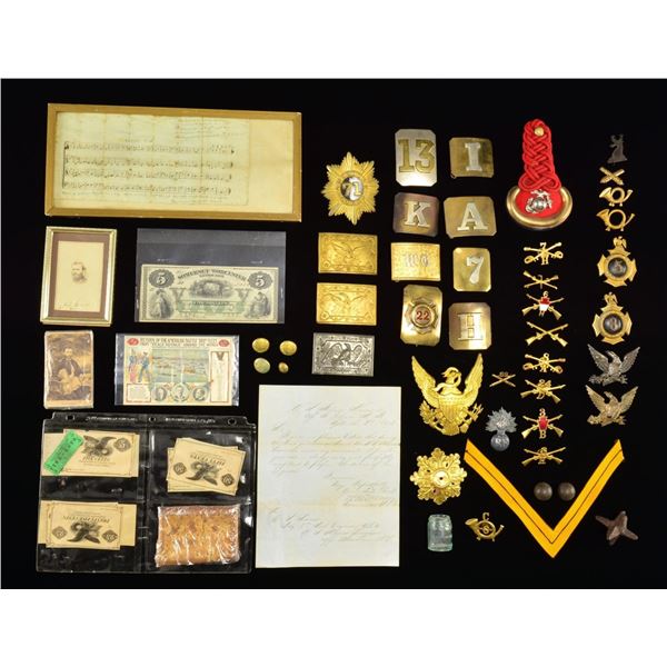 MILITARY INSIGNIA, BANK NOTES, EPHEMERA & RELATED