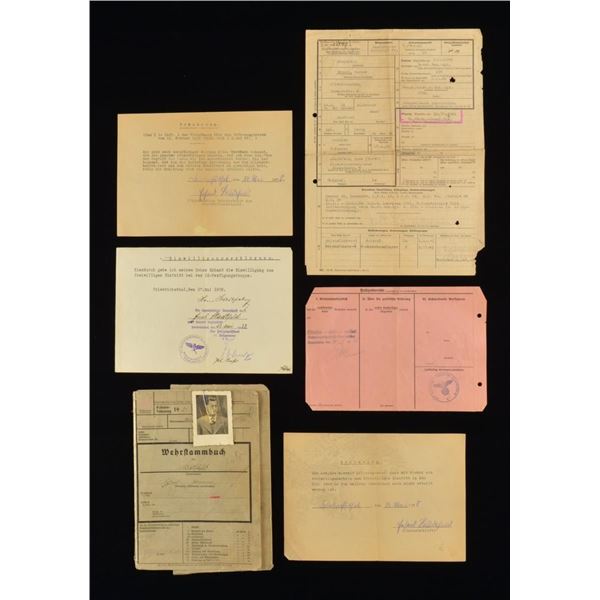 PERSONNEL FILE OF SS STURMBANNFUHRER STADFELD.