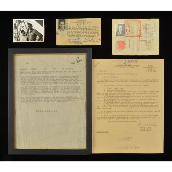 CAPTAIN JOHN P. REED WWII EPHEMERA GROUPING.