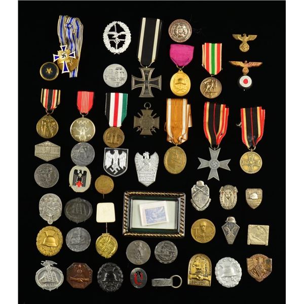 WWI & WWII GERMAN MEDALS, TINNIES, PINS & MORE.