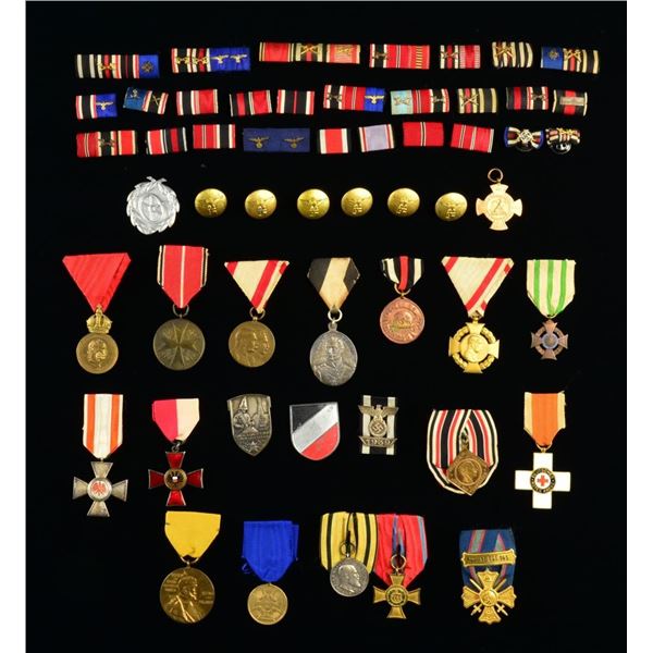 WWI & WWII GERMAN MEDALS, RIBBON BARS & MORE.
