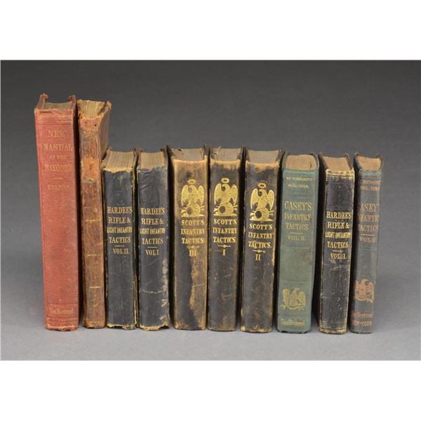 10 EARLY MILITARY EXERCISE & TACTICS MANUALS.