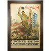 Image 1 : LARGE WWI UNITED STATES SHIPPING BOARD POSTER.