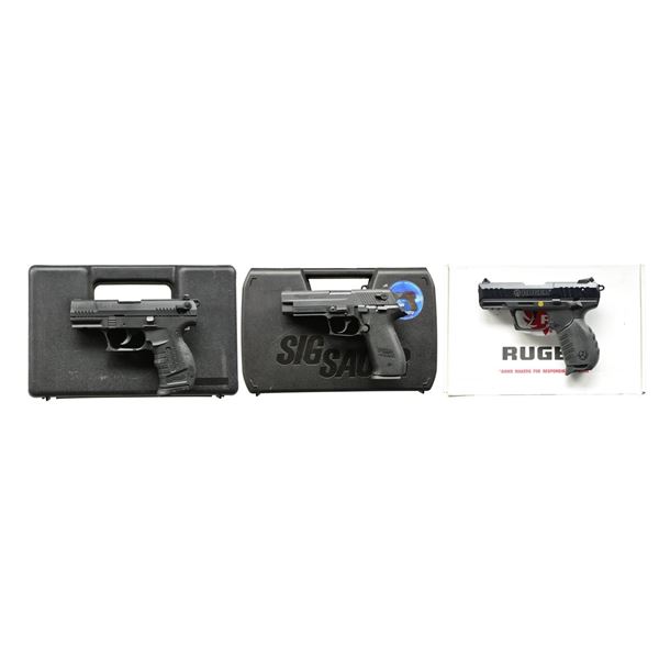 WALTHER, SIG SAUER & RUGER RIMFIRE SEMI AUTO