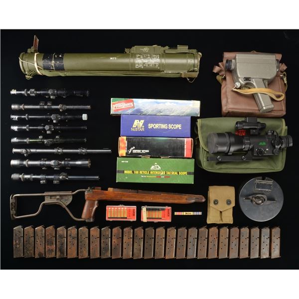 MILITARIA, MAGS., NIGHT VISION DEVICES & SCOPES.