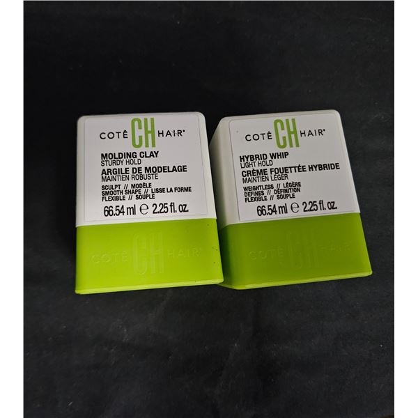 Hair molding clay and whip styling products