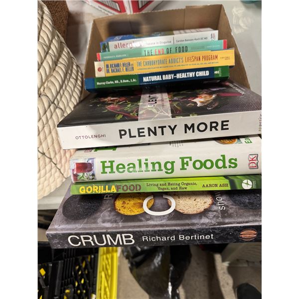 Healing foods and cookbooks, etc.