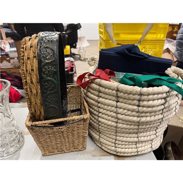 Baskets and storage bags