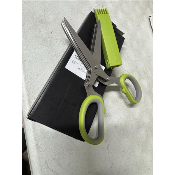 New five blade herb scissors
