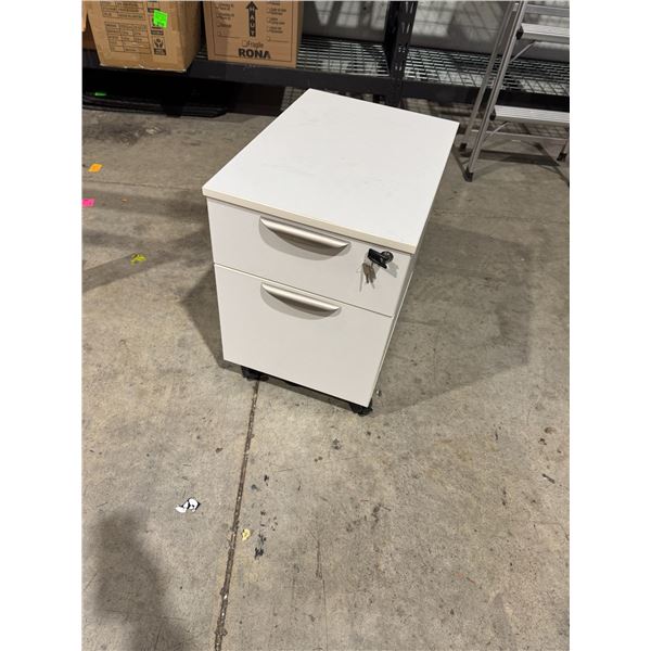 Office filing cabinet with keys