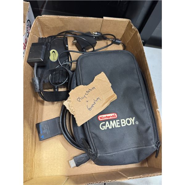 PlayStation and game boy items