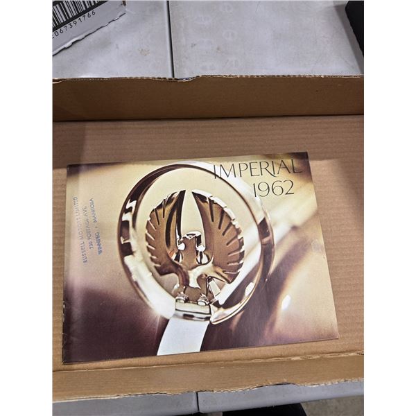 Imperial 1962 vehicle advertising