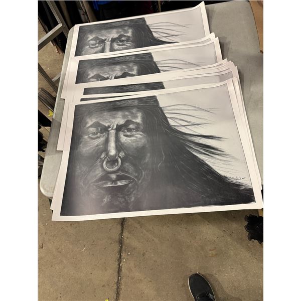 Stack of artwork "I am"