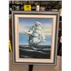 Image 1 : Oil on canvas ship Picture