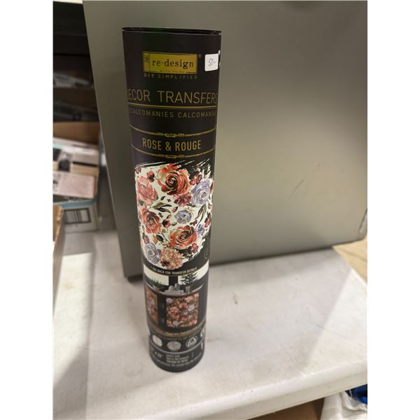Decor transfer Rose & rouge redesign