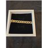 Image 2 : 14K Gold Plated 10.0mm iced out cuban link bracelet