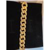 Image 3 : 14K Gold Plated 10.0mm iced out cuban link bracelet