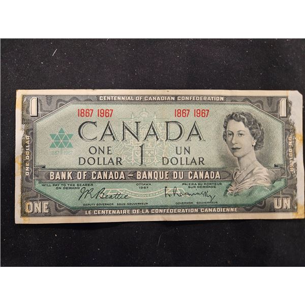 1967- $1 Canadian bill