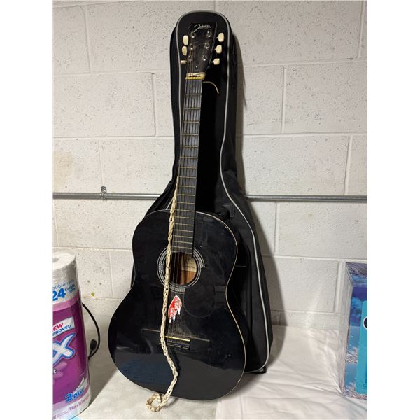 Johnson guitar with case