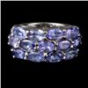 Image 1 : Natural Violet Blue Tanzanite Ring