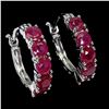 Image 1 : Natural Red Ruby Earrings