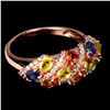 Image 3 : Natural Multi Color Sapphire Ring