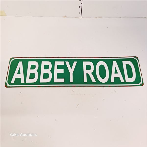 New Abbey Road Tin Metal Sign