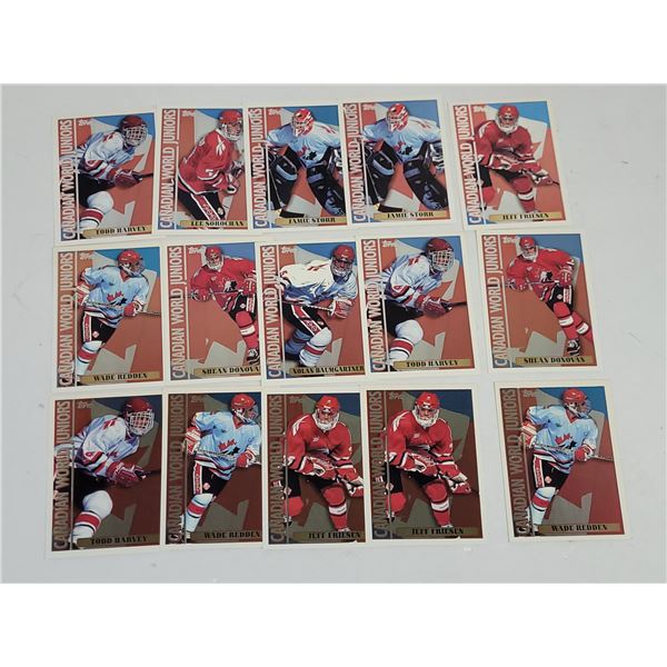 Lot of Canadian World Juniors Hockey Cards