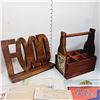 Image 2 : Vintage Lot of Kitchen Items *Wooden Book Stand & Posters