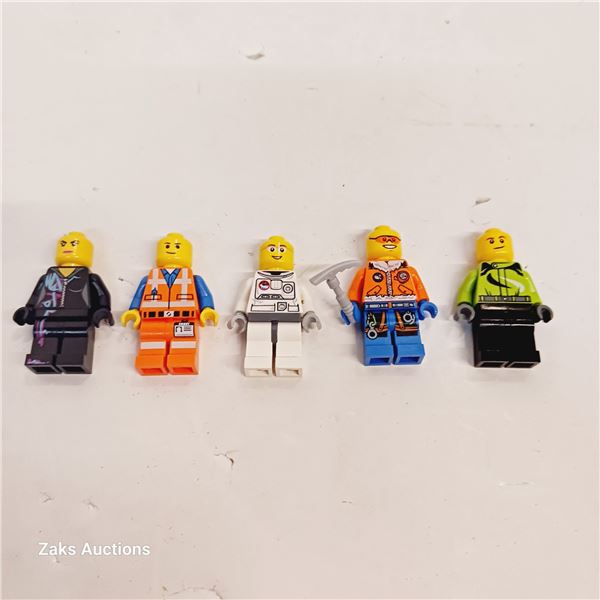 Lego Five Minifigures - TLM027: Lucy Wyldstyle & TLM087: Emmet *No Hair