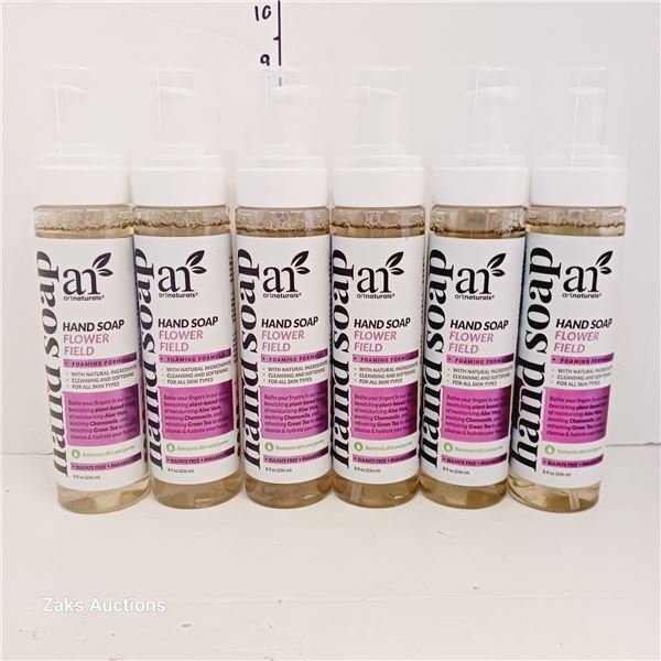 Lot of 6 Hand Soap Flower Field 8 oz