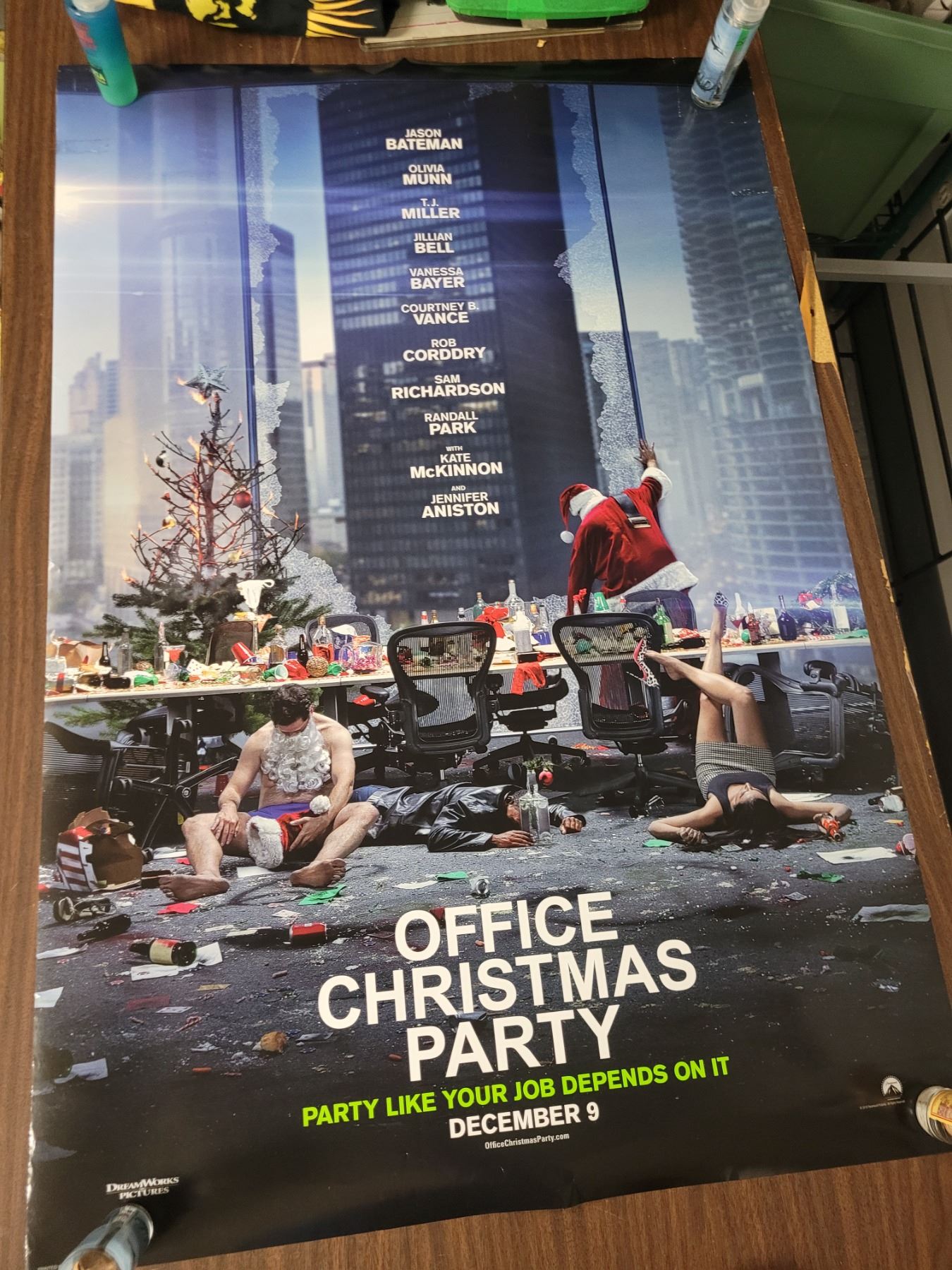 Office Christmas Party Movie Poster Double Sided One Sheet